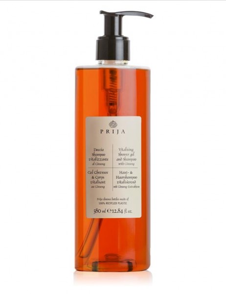 Prija Haut & Haar Shampoo mit Ginseng 18x380ml, mit Pumpspender