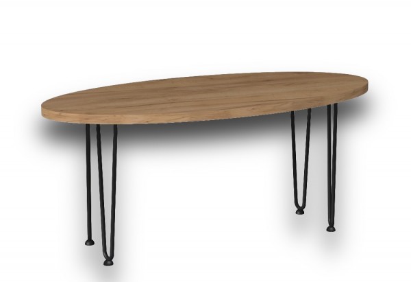Couchtisch oval Hairpin Modell Oslo