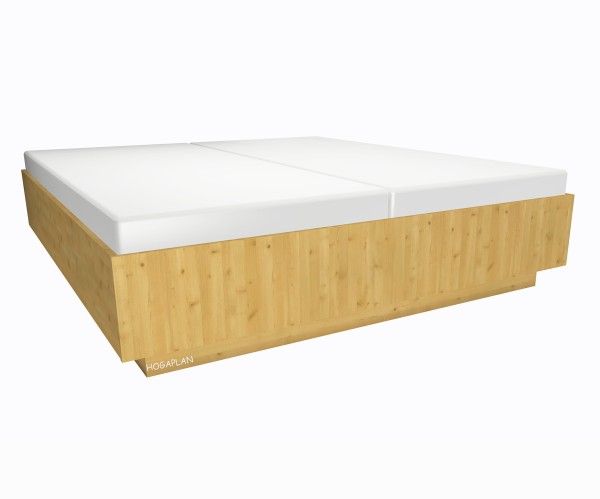 Holz- Doppelbett